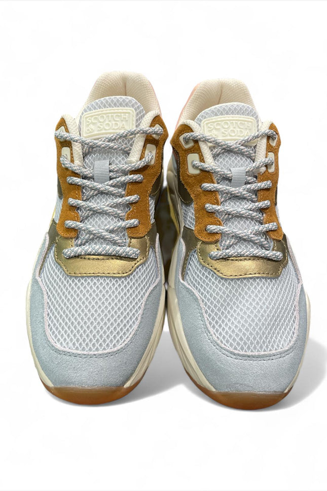 Scotch & Soda Damen-Sneaker Grau Cognac Celest